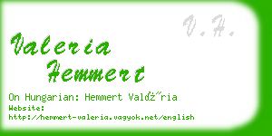valeria hemmert business card